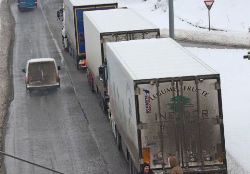 Сотни грузовиков не могут пересечь турецко-болгарскую границу