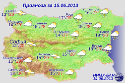 Погода в Болгарии на 15 июня